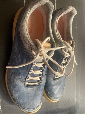 ECCO Golf Men's Biom Lace-Up Shoes in Navy